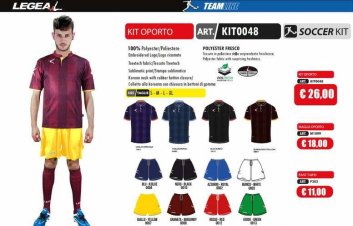 LEGEA kit Oporto Neuheiten 2016