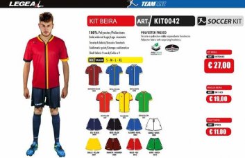 LEGEA Kit Beira Neuheiten 2016